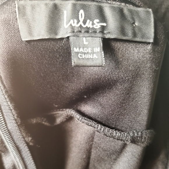 Lulu's Black Backless Ruffle Dress - Picture 4 of 4